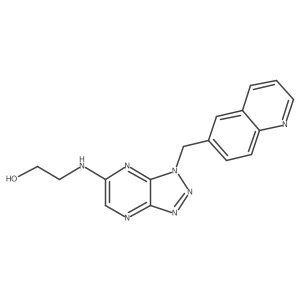 2-[[1-(6-Quinolinylmethyl)-1H-1,2,3-triazolo[4,5-b]pyrazin-6-yl]amino]ethanol Structure