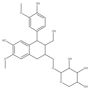 Isolariciresinol 2|A-O-|A-D-xyloside结构式