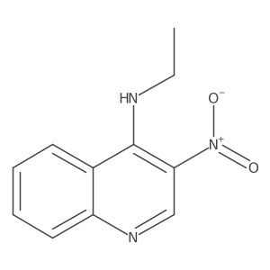 4-Ethylamino-3-nitroquinoline结构式