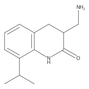 3-(Aminomethyl)-3,4-dihydro-8-(1-methylethyl)-2(1H)-quinolinone结构式