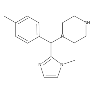 1-[(1-Methyl-1H-imidazol-2-yl)(4-methylphenyl)methyl]piperazine Structure