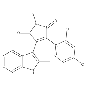 3-(2,4-Dichlorophenyl)-1-methyl-4-(2-methyl-1h-indol-3-yl)-1h-pyrrole-2,5-dione Structure