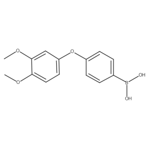 B-[4-(3,4-dimethoxyphenoxy)phenyl]boronic acid结构式