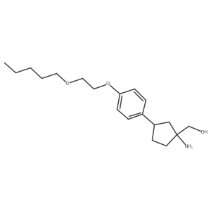 (1R,3R)-1-Amino-3-[4-[2-(pentyloxy)ethoxy]phenyl]cyclopentanemethanol Structure