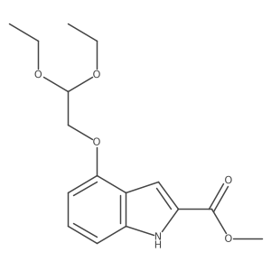 methyl 4-(2,2-diethoxyethoxy)-1H-indole-2-carboxylate Structure