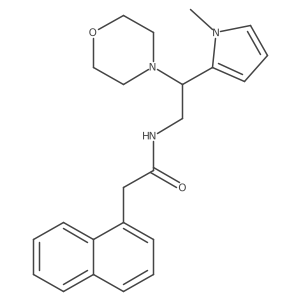 N-(2-(1-methyl-1H-pyrrol-2-yl)-2-morpholinoethyl)-2-(naphthalen-1-yl)acetamide结构式