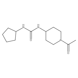 N-(1-Acetyl-4-piperidinyl)-Na(2)-cyclopentylurea Structure