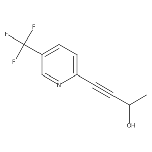 4-[5-(Trifluoromethyl)pyridin-2-yl]but-3-yn-2-ol Structure