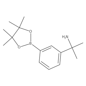 2-(3-(4,4,5,5-Tetramethyl-1,3,2-dioxaborolan-2-yl)phenyl)propan-2-amine结构式