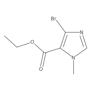 4-bromo-1-methyl-1H-Imidazole-5-carboxylic acid Ethyl ester Structure