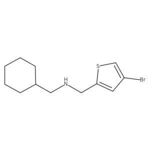 [(4-Bromothiophen-2-yl)methyl](cyclohexylmethyl)amine Structure