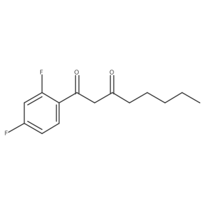 1-(2,4-Difluorophenyl)-1,3-octanedione结构式