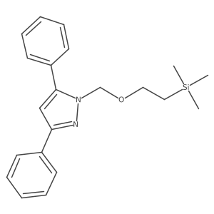 3,5-Diphenyl-1-((2-(trimethylsilyl)ethoxy)methyl)-1H-pyrazole Structure