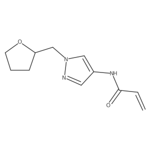 N-[1-(oxolan-2-ylmethyl)pyrazol-4-yl]prop-2-enamide结构式
