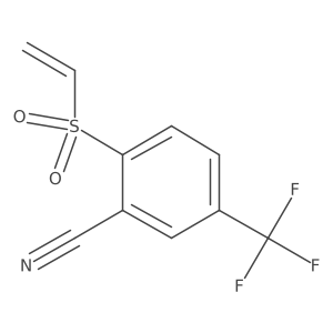 5-(Trifluoromethyl)-2-(vinylsulfonyl)benzonitrile Structure