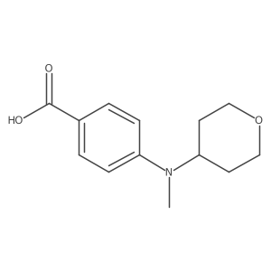 4-[Methyl(oxan-4-yl)amino]benzoic acid结构式