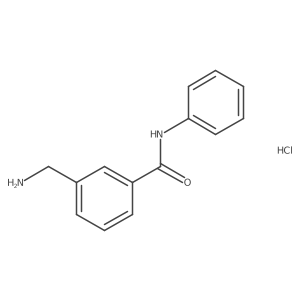 3-(aminomethyl)-N-phenylbenzamide hydrochloride Structure