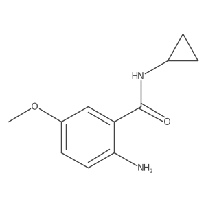 2-amino-N-cyclopropyl-5-methoxybenzamide Structure