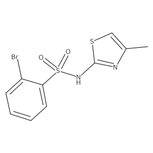 2-Bromo-n-(4-methylthiazol-2-yl)benzenesulfonamide Structure