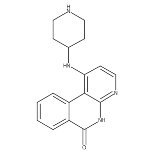 1-(Piperidin-4-ylamino)benzo[c][1,8]naphthyridin-6(5H)-one Structure