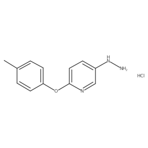 5-hydrazinyl-2-(4-methylphenoxy)Pyridine hydrochloride Structure