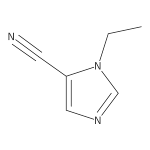 1-ethyl-1H-imidazole-5-carbonitrile结构式