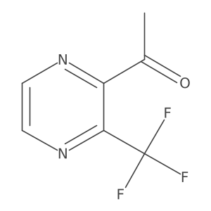 1-(3-(Trifluoromethyl)pyrazin-2-yl)ethan-1-one结构式