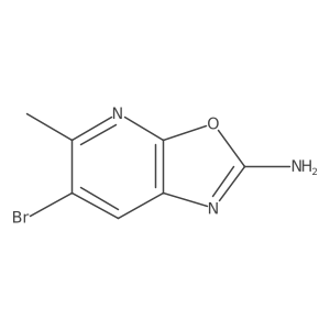 6-Bromo-5-methyloxazolo[5,4-b]pyridin-2-amine结构式