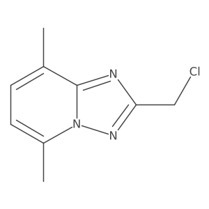 2-(Chloromethyl)-5,8-dimethyl-[1,2,4]triazolo[1,5-a]pyridine结构式