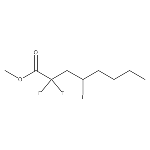 Methyl 2,2-difluoro-4-iodooctanoate结构式