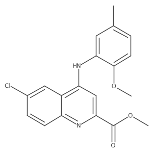 Methyl 6-chloro-4-[(2-methoxy-5-methylphenyl)amino]quinoline-2-carboxylate Structure