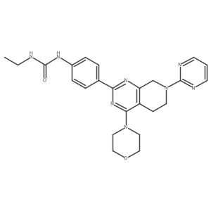 Urea, N-ethyl-N'-[4-[5,6,7,8-tetrahydro-4-(4-morpholinyl)-7-(2-pyrimidinyl)pyrido[3,4-d]pyrimidin-2-yl]phenyl]-结构式