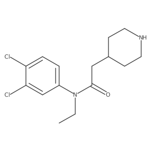 n-(3,4-Dichloro-phenyl)-n-ethyl-2-piperidin-4-yl-acetamide Structure