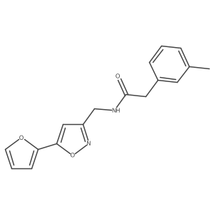 N-((5-(furan-2-yl)isoxazol-3-yl)methyl)-2-(m-tolyl)acetamide Structure