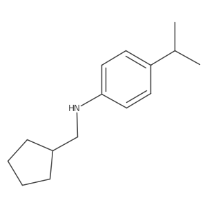 N-(Cyclopentylmethyl)-4-isopropylaniline Structure