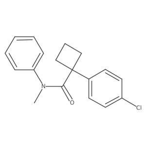 1-(4-chlorophenyl)-N-methyl-N-phenylcyclobutane-1-carboxamide Structure