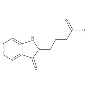 4-(3-oxo-1,3-dihydro-2H-indazol-2-yl)butanoic acid结构式