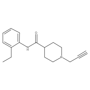 N-(2-ethylphenyl)-1-(prop-2-yn-1-yl)piperidine-4-carboxamide Structure