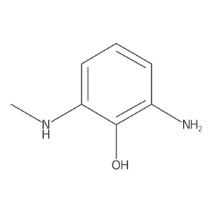 2-Amino-6-(methylamino)phenol Structure