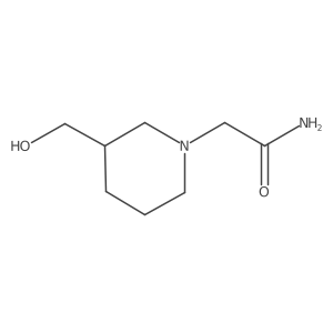 2-[3-(Hydroxymethyl)piperidin-1-yl]acetamide结构式
