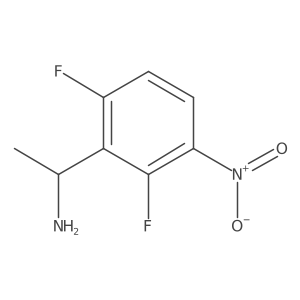 (1r)-1-(2,6-Difluoro-3-nitrophenyl)ethan-1-amine结构式