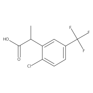 2-[2-Chloro-5-(trifluoromethyl)phenyl]propanoic acid Structure
