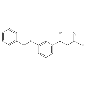 (3S)-3-amino-3-[3-(benzyloxy)phenyl]propanoic acid Structure