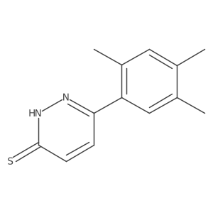 6-(2,4,5-Trimethylphenyl)pyridazine-3-thiol Structure