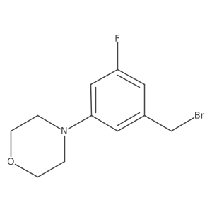 4-[3-(Bromomethyl)-5-fluorophenyl]morpholine Structure