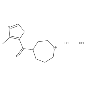 1-(4-Methyl-1,3-thiazole-5-carbonyl)-1,4-diazepane dihydrochloride Structure