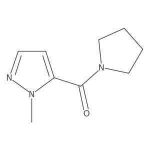 1-methyl-5-(pyrrolidine-1-carbonyl)-1H-pyrazole Structure