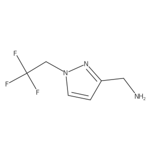 1-[1-(2,2,2-trifluoroethyl)-1H-pyrazol-3-yl]methanamine结构式