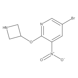 2-(Azetidin-3-yloxy)-5-bromo-3-nitropyridine结构式