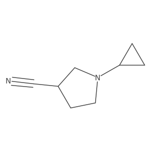 1-Cyclopropylpyrrolidine-3-carbonitrile Structure